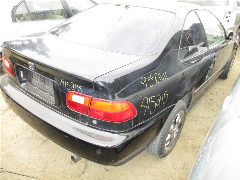 1993 HONDA CIVIC EX, CPE 1.6L 5SPEED, COLOR BLACK, STK A15215